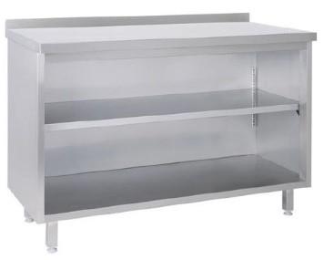 Tysk Produceret Rustfrit Stål Arbejdsbord med Hylder