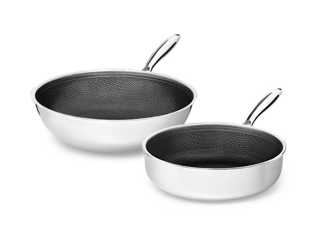 Hybrid Non Stick Onyx Cookwareâ¢ Wok+sautersæt   2 Dele fra Onyx Cookware - Frying Pan Sets