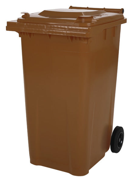 2 Hjul   Stor Affaldsbeholder   Model Mgb 80 Br   Brun fra Saro