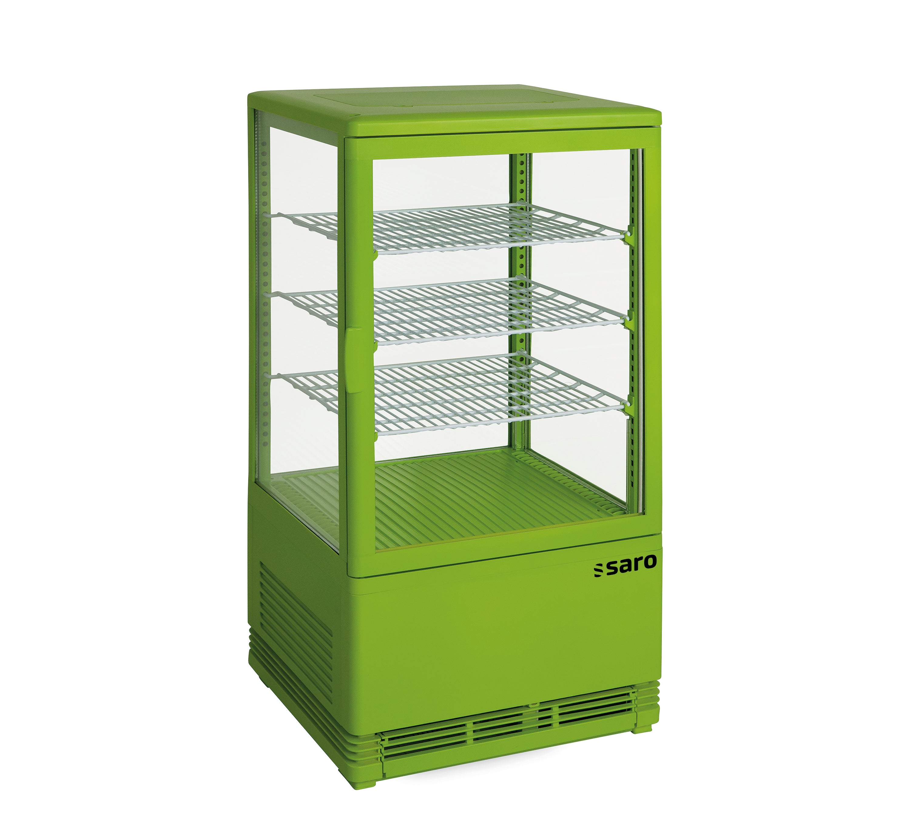 Mini Køle Vitrine Ventileret Køling Model Sc 70 Grøn fra Saro