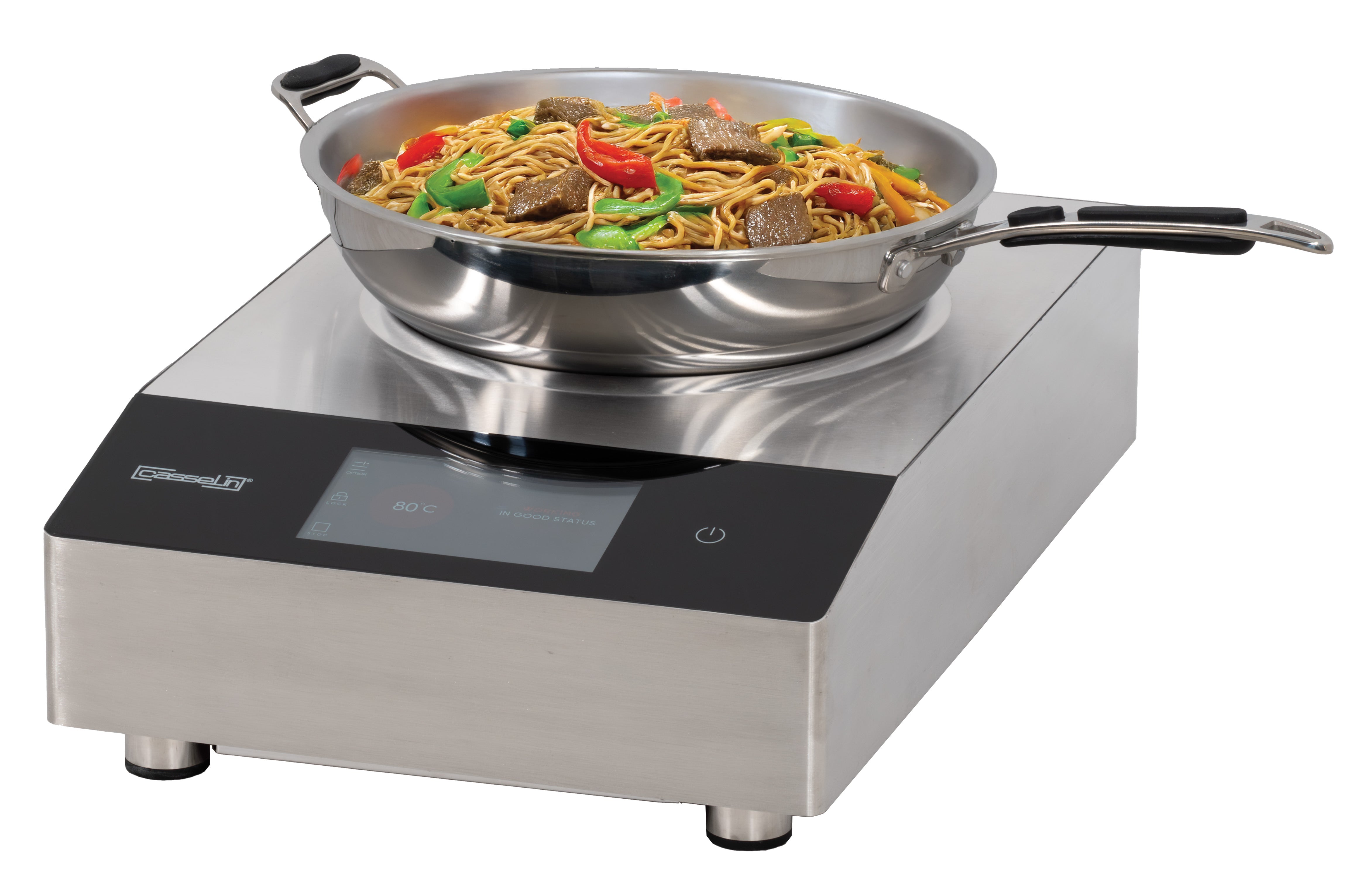Induktionsplade Til Wok 400 Sort fra Casselin