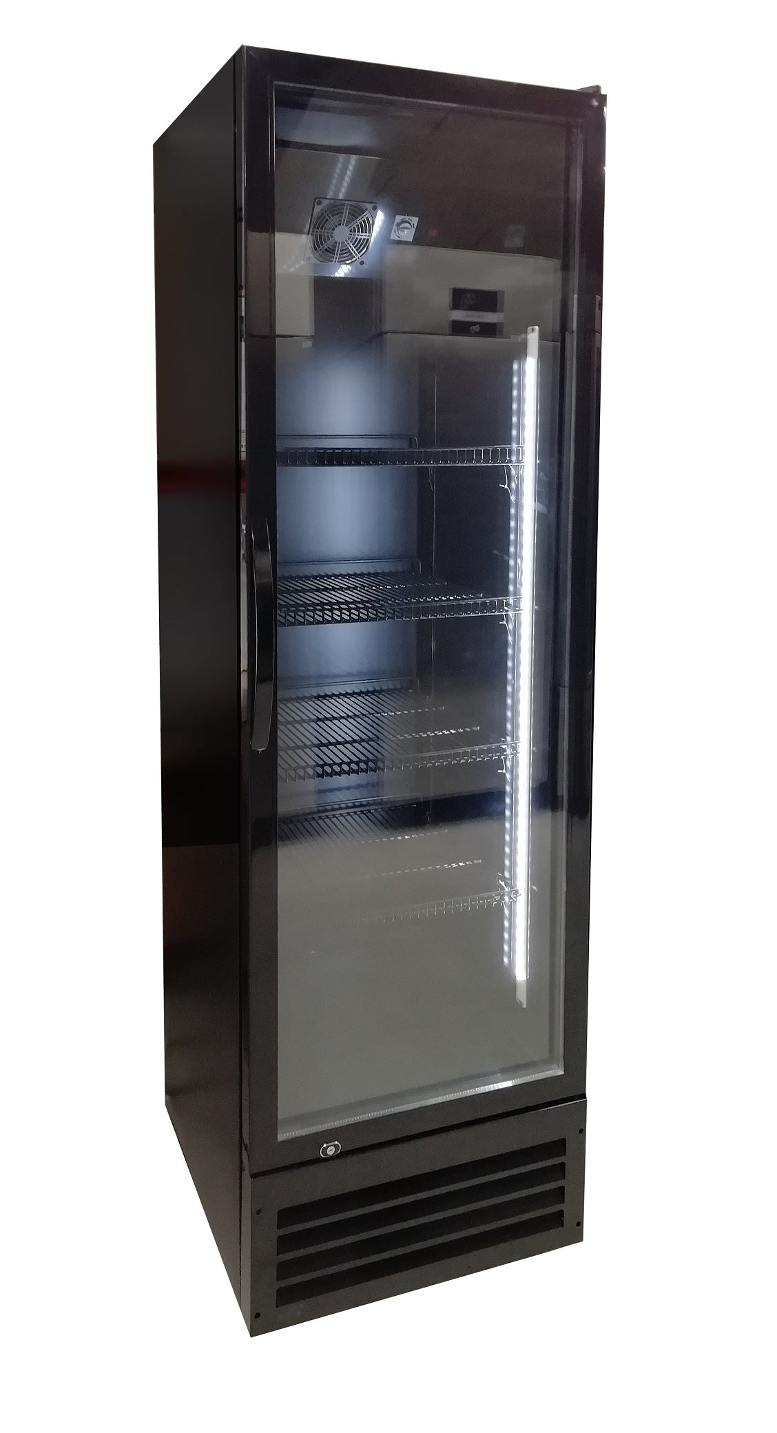 Backbar   Glaskøleskab   347 Liter   Sort fra Tefcold