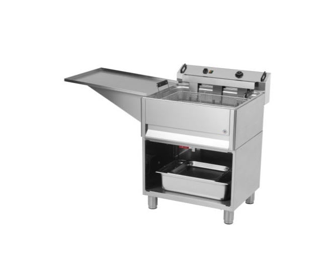 30 Liter Friture Med Underbord Og Sidebord fra Gastro Concept