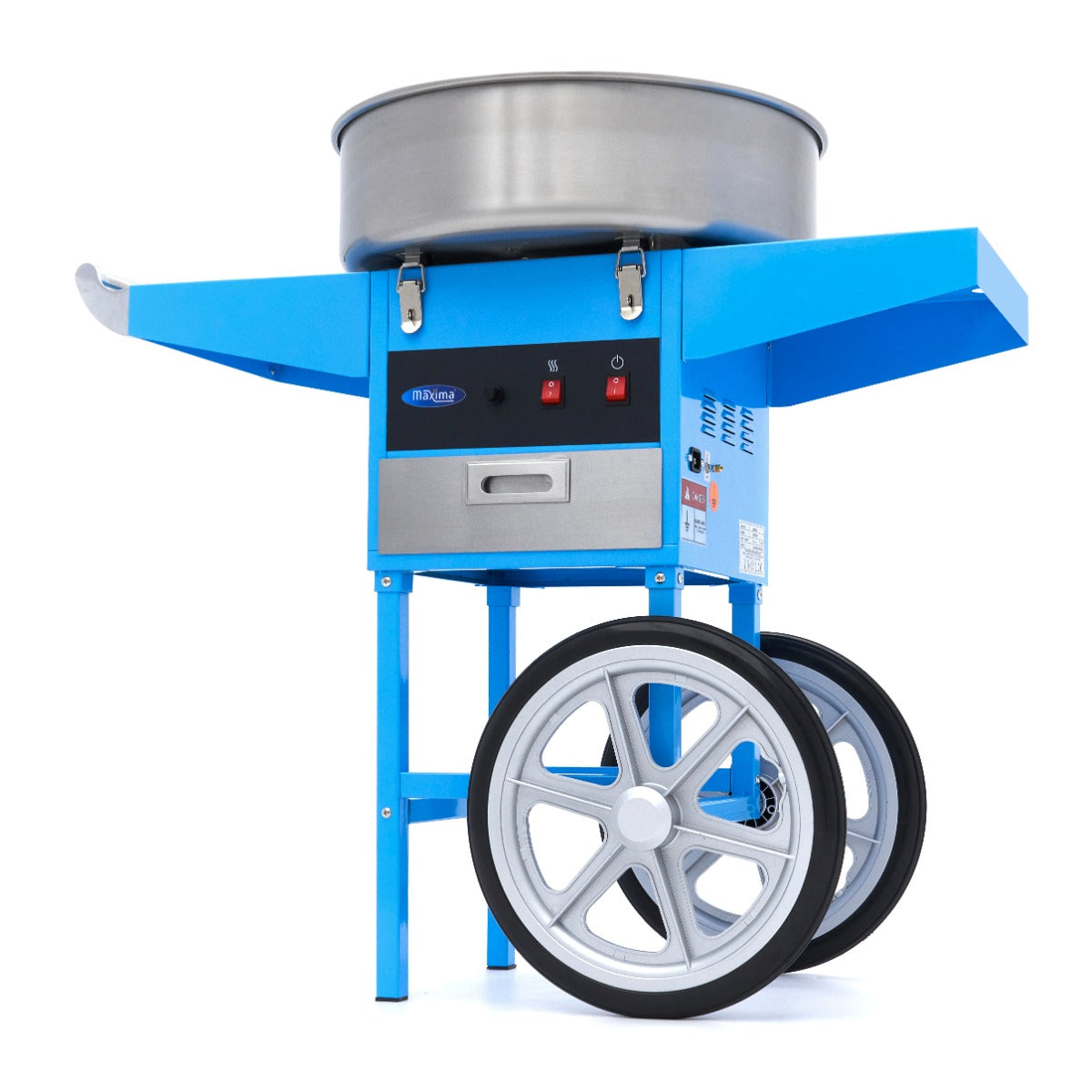 Candy Floss Machine     ø 52cm     Blå     Med Vogn fra Maxima