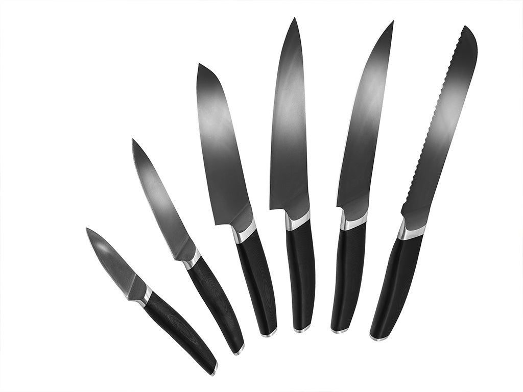 6 Dele All Round Knivsæt fra Onyx Cookware - Kitchen Knife Sets