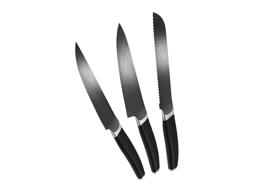 3 Dele Kokke Forskærings Brød Knivsæt fra Onyx Cookware - Kitchen Knife Sets