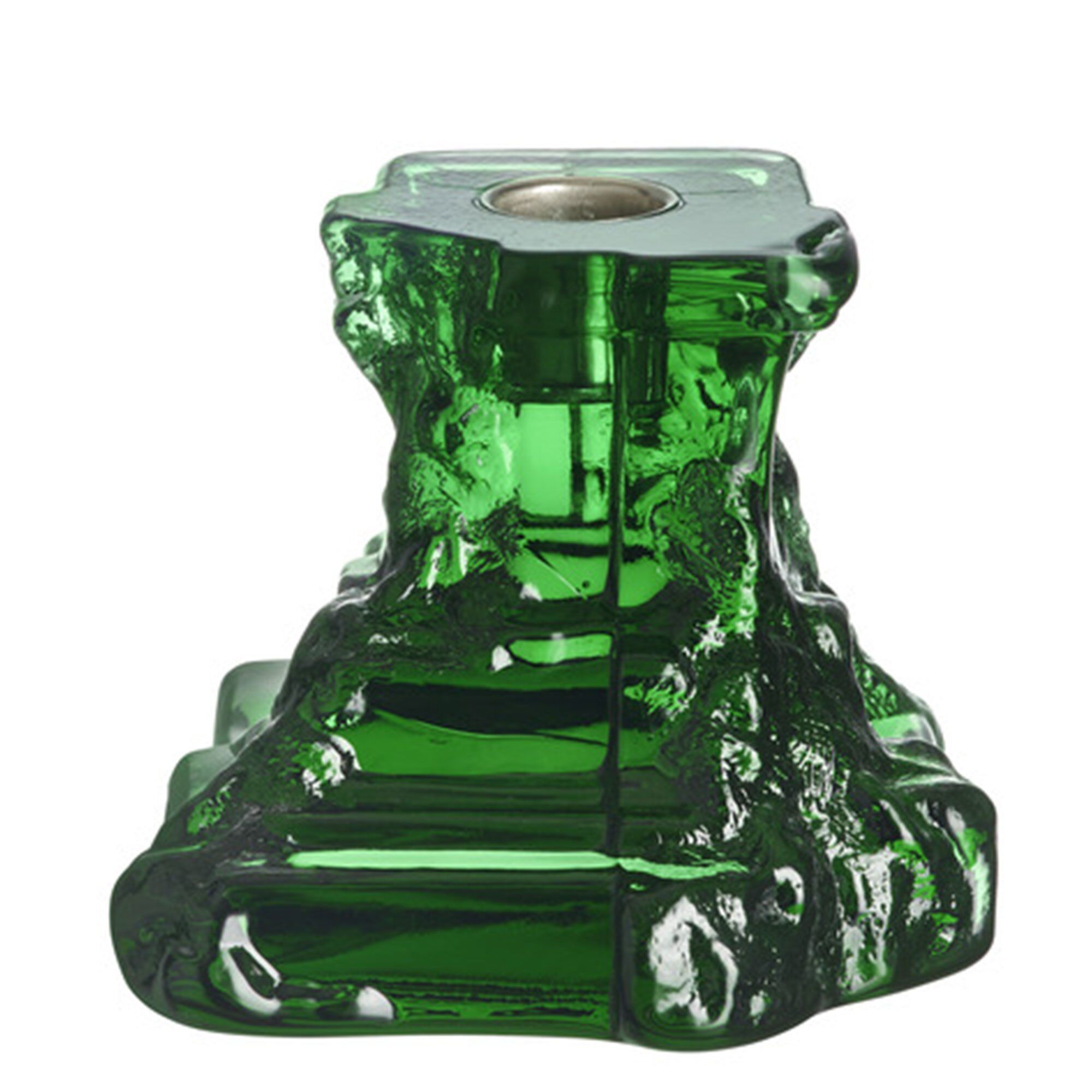 Rocky Baroque Lysestage 95 Mm, Emerald Green fra Kosta Boda