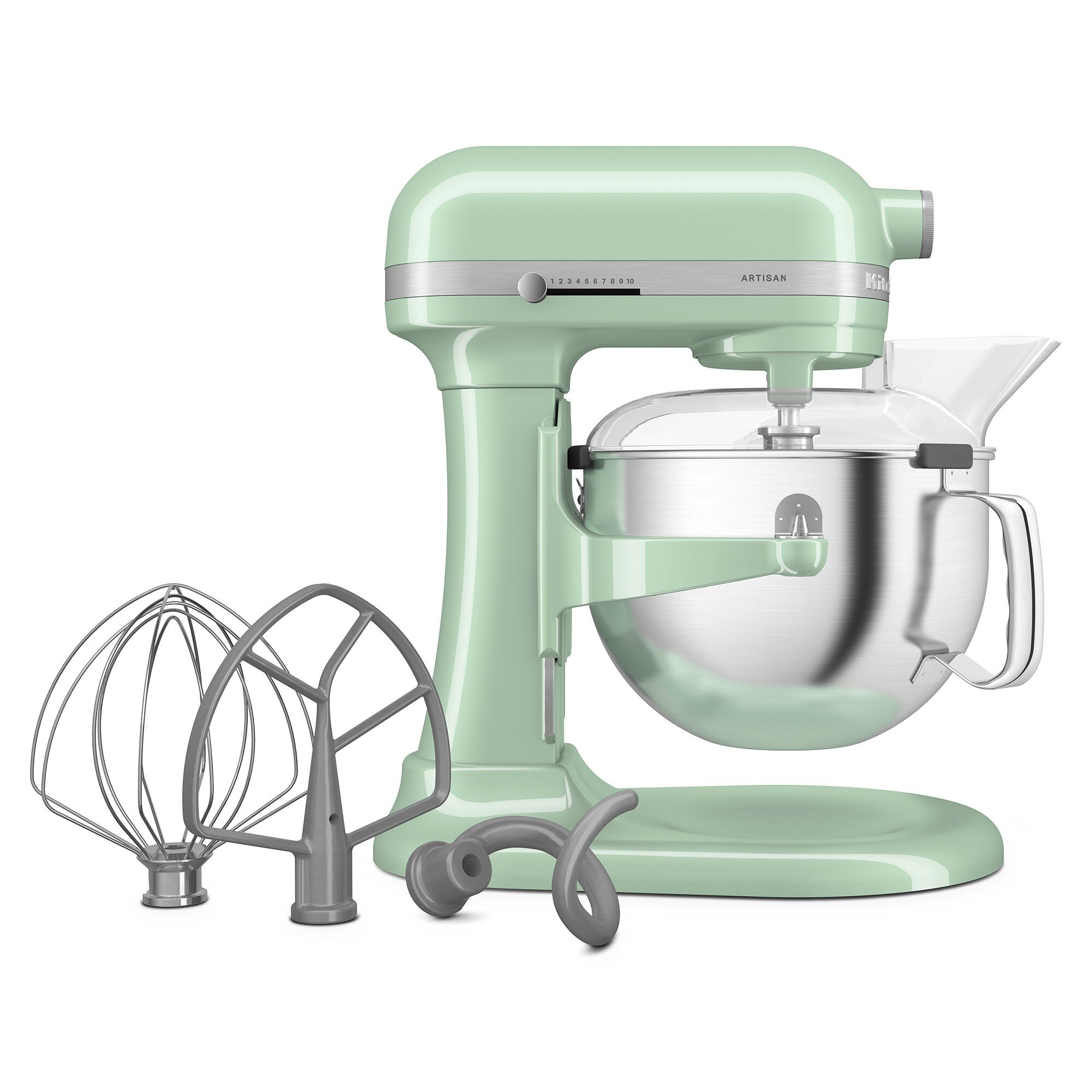 Artisan 5ksm60spx Køkkenmaskine Med Løftearm 5,6 Liter, Pistage fra Kitchenaid
