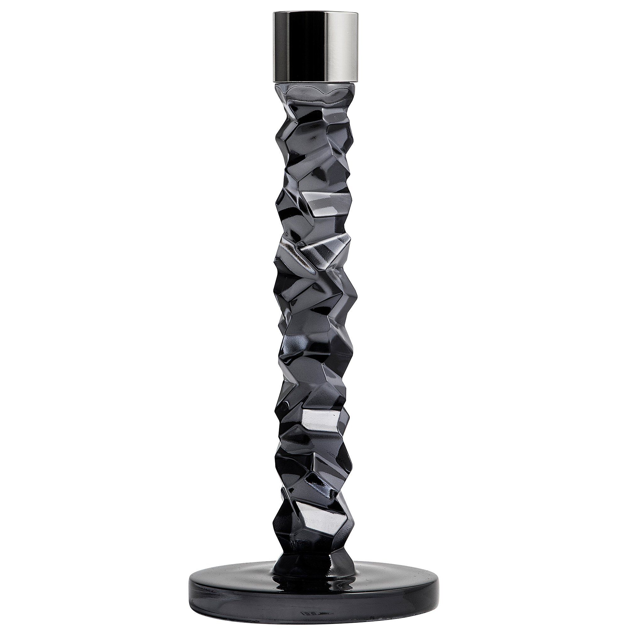 Carat Lysestage, 24,2 Cm., 2 Stk. Antracit fra Orrefors