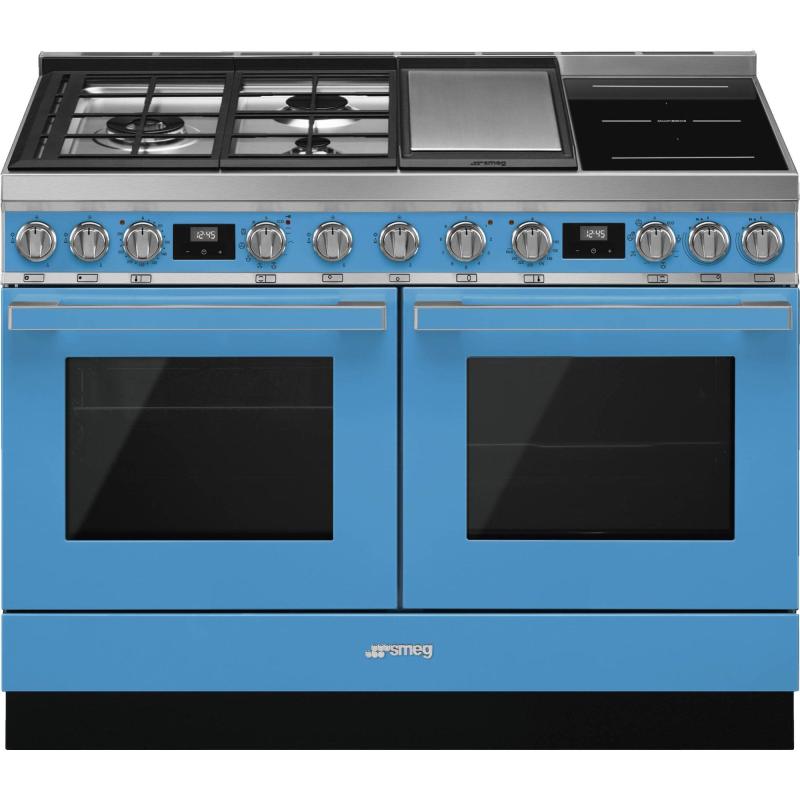 Cpf120igmpt Portofino Gas  Induktionskomfur, Turkis fra Smeg