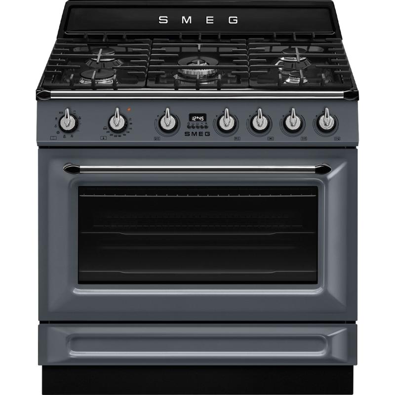 Gaskomfur Victoria Tr90gmgr 90 Cm, Grå fra Smeg