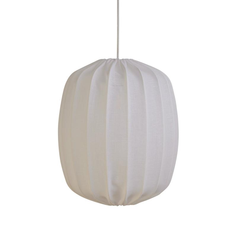 Prisma Loftslampe I Hør 35 Cm, Hvid fra Watt&veke