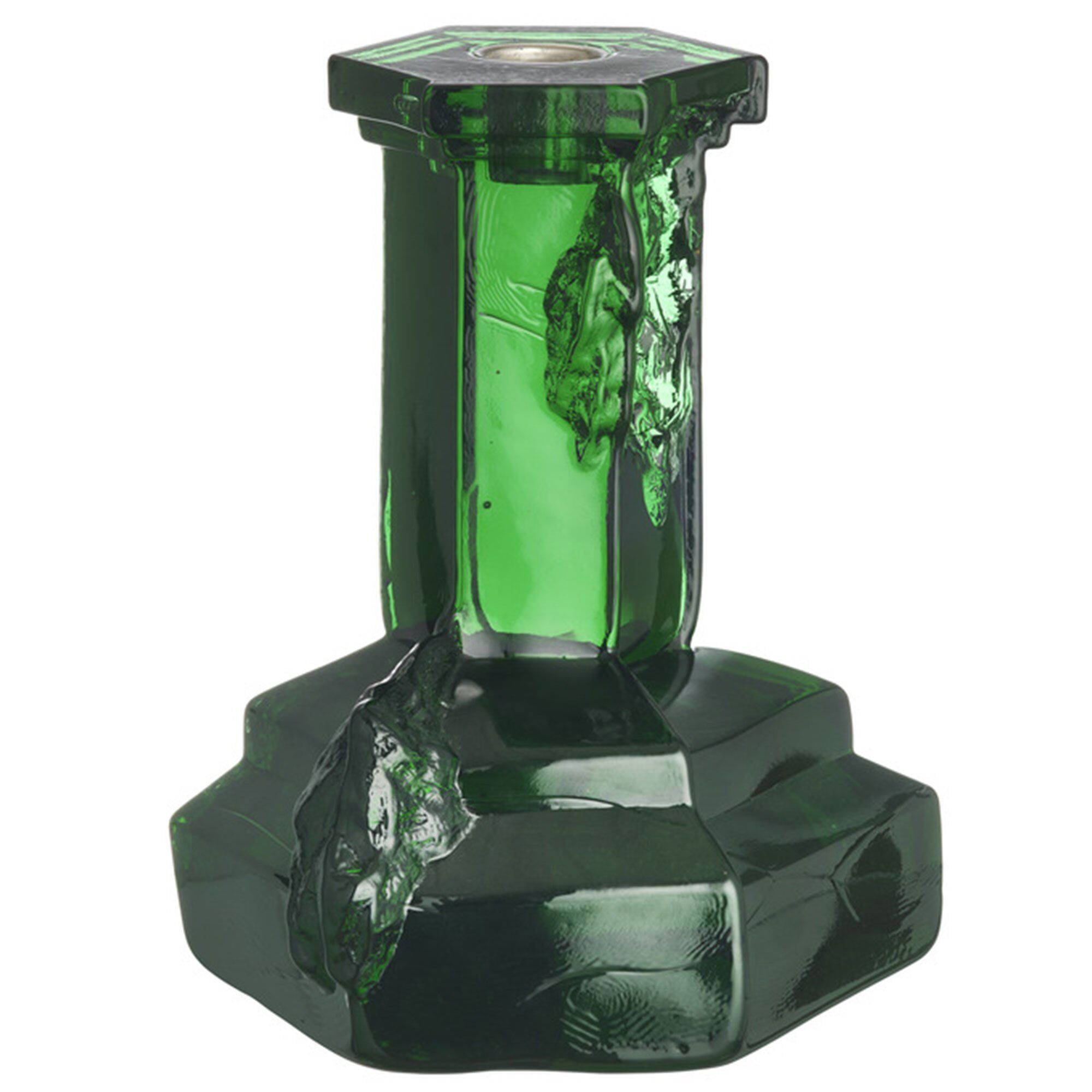 Rocky Baroque Lysestage 175 Mm, Emerald Green fra Kosta Boda
