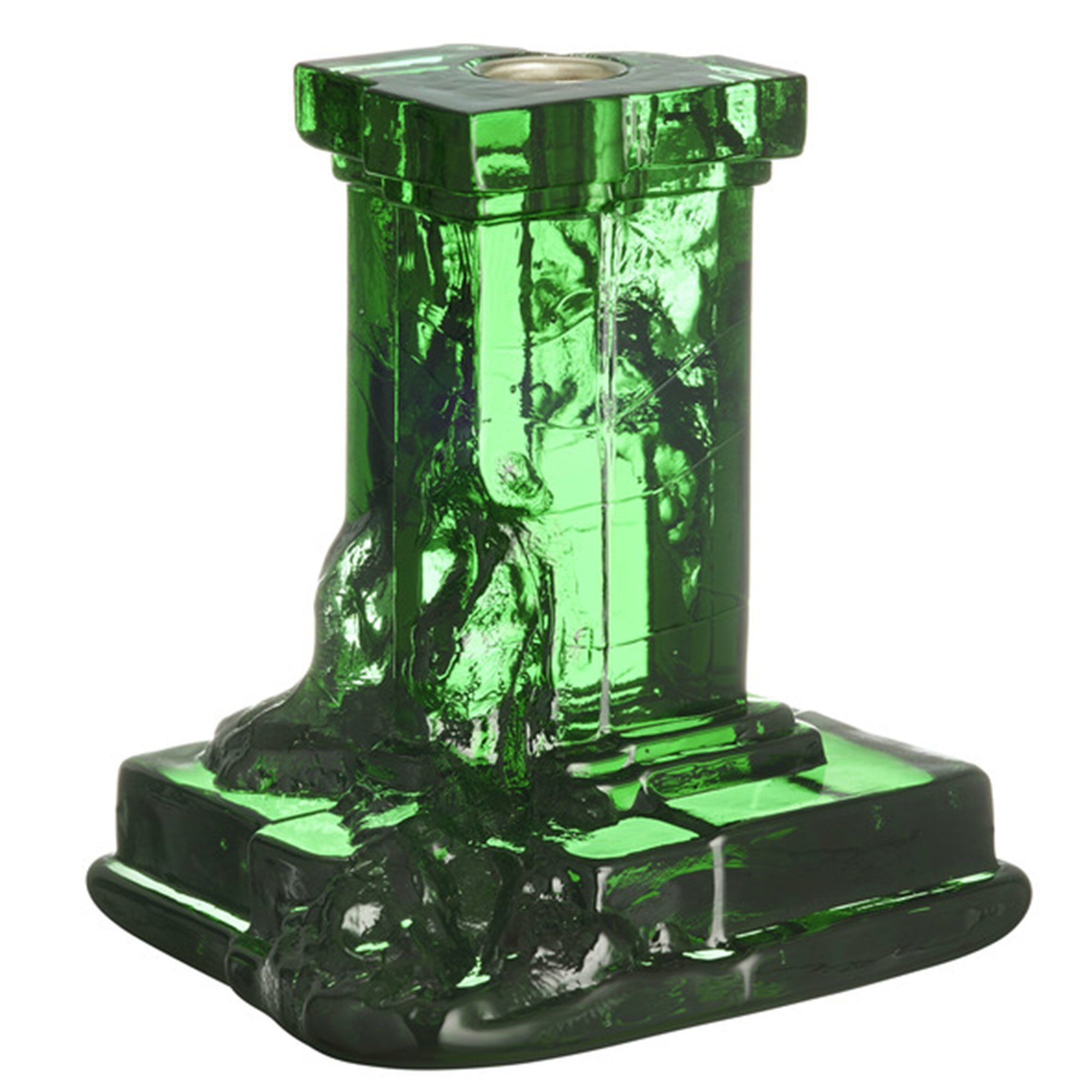 Rocky Baroque Lysestage 150 Mm, Emerald Green fra Kosta Boda