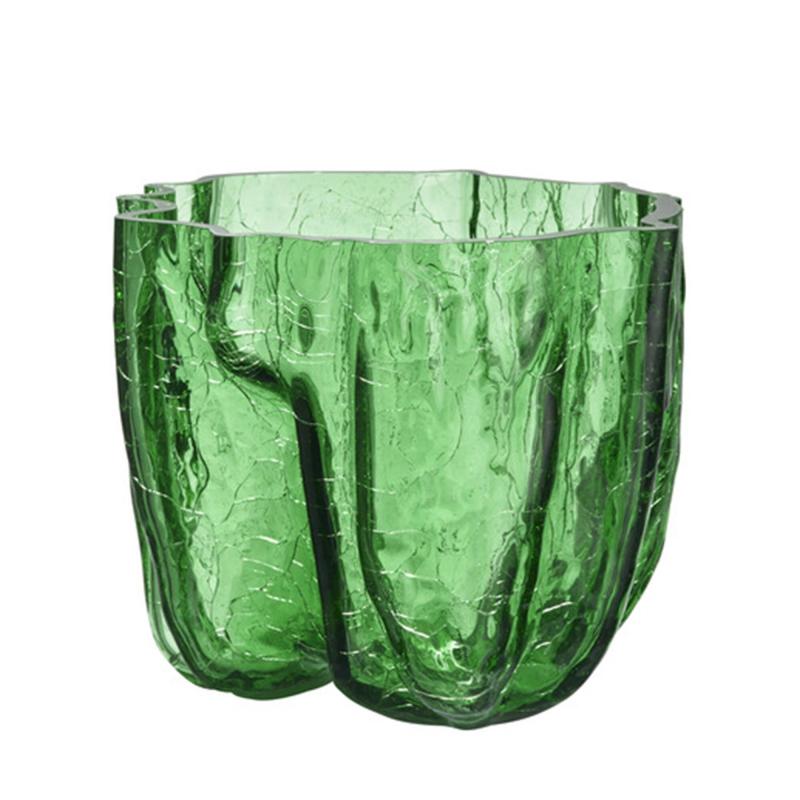Crackle Vase 175 Mm, Grøn fra Kosta Boda