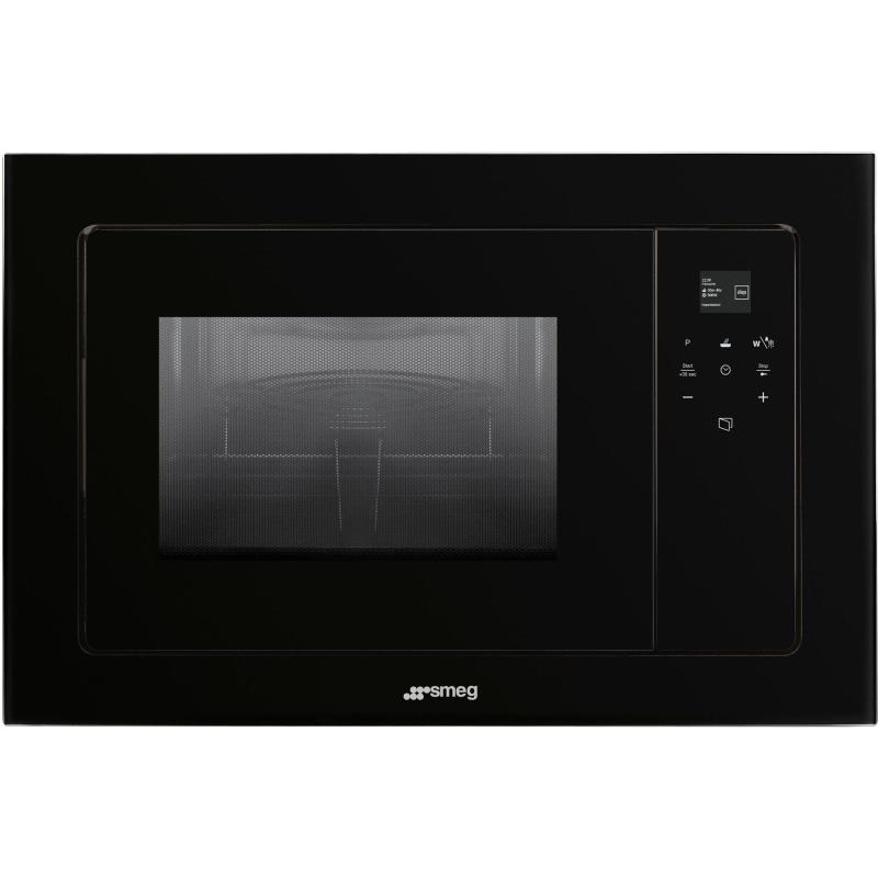 Fmi120b3 Linea Indbygningsmikroovn 39 Cm, Sort fra Smeg