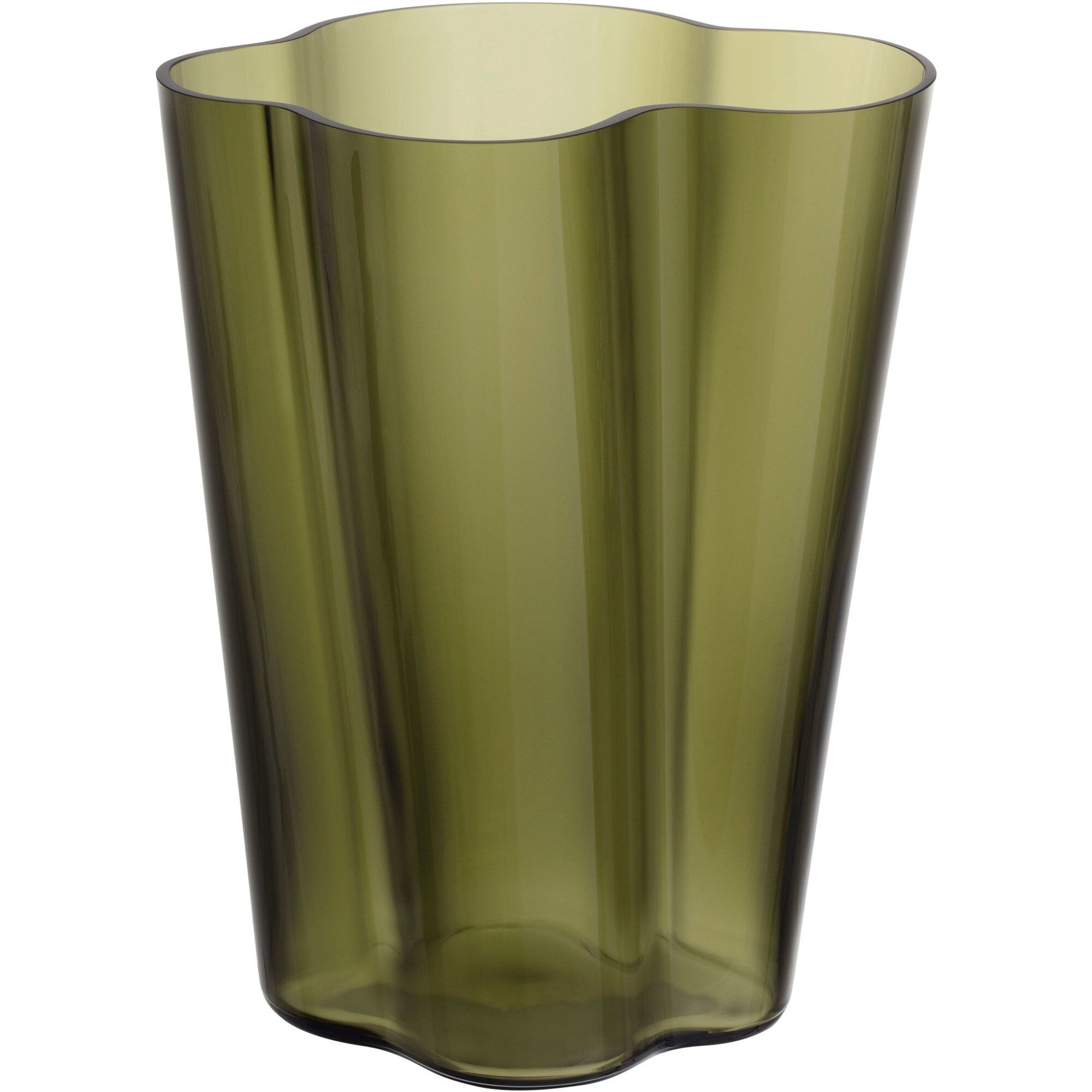 Aalto Vase 27cm, Mosgrøn fra Iittala