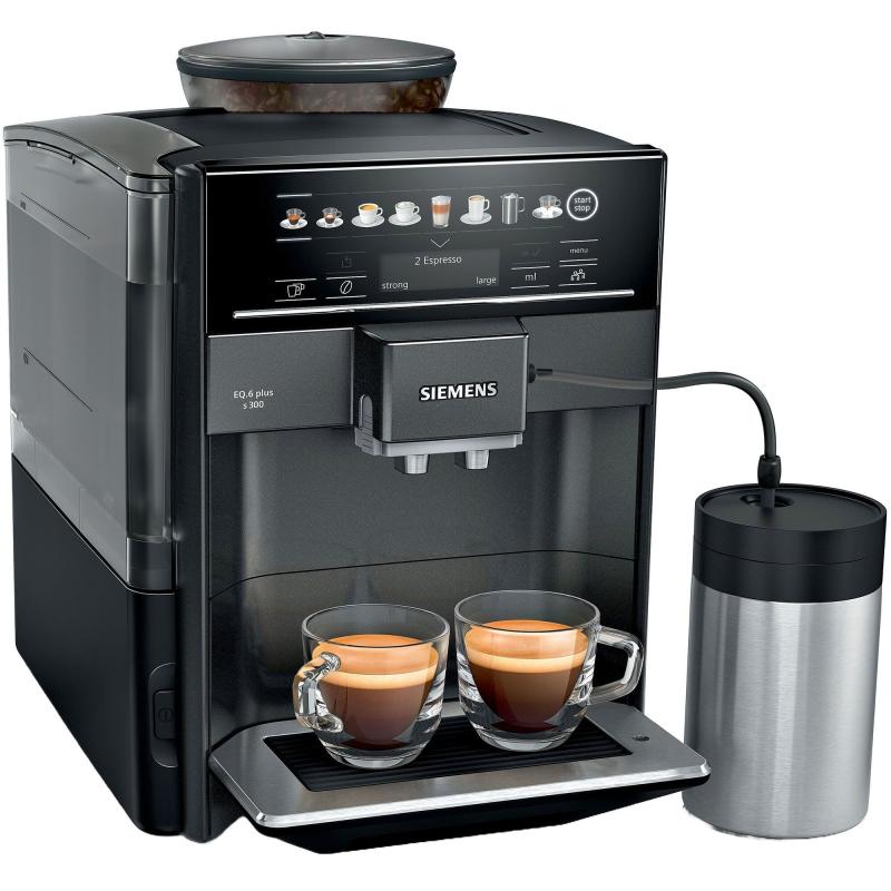 Eq6 Plus Kaffemaskine, Sort fra Siemens