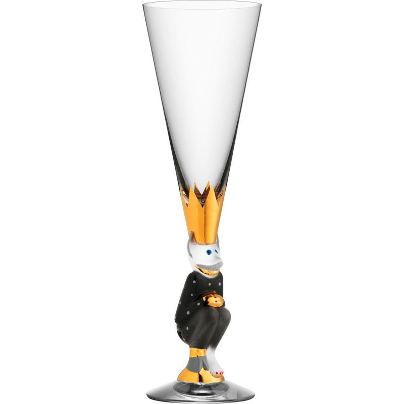 Nobel The Sparkling Devil Champagneglas 19cl., Mørkegrå fra Orrefors