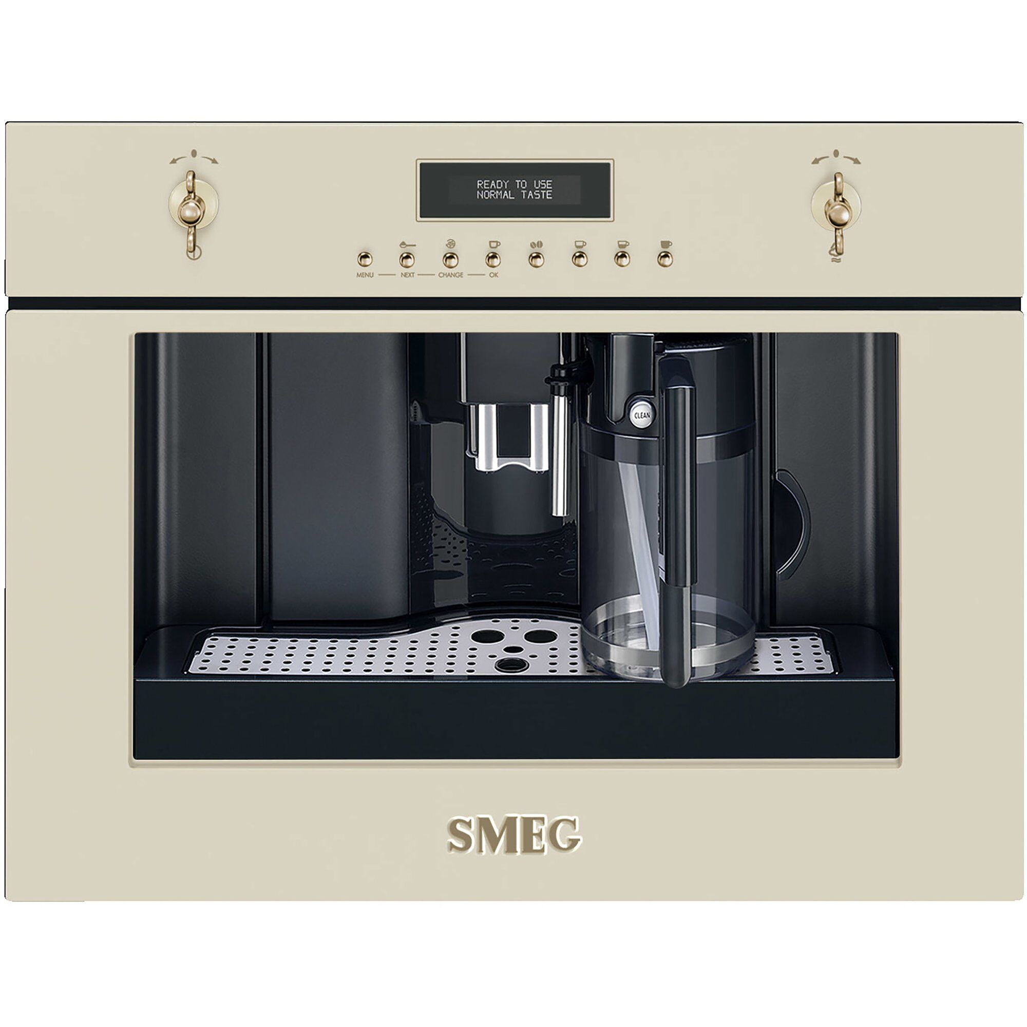 60 Cm Indbygget Kaffemaskine I Creme fra Smeg
