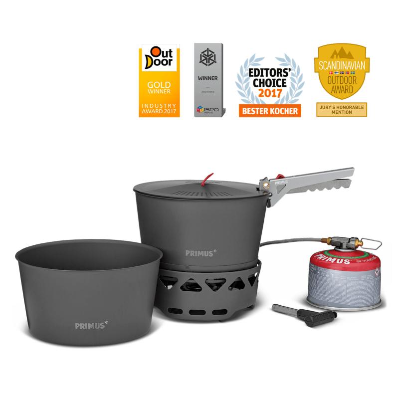 Primetech Stove Set Stormkøkken Med 2 Gryder 2,3 Liter fra Primus