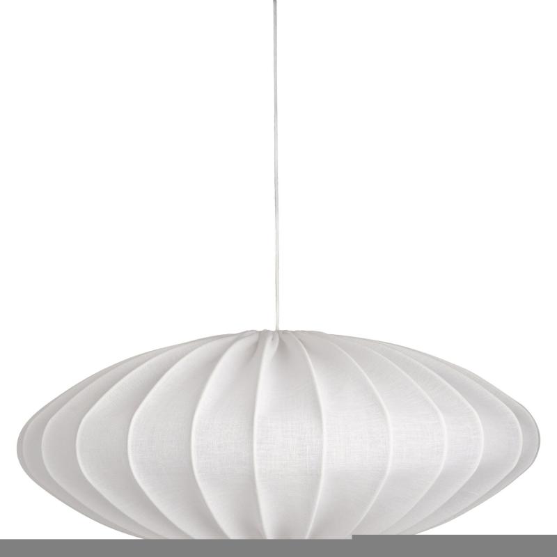 Ellipse Loftslampe, 65 Cm, Hør, Hvid fra Watt&veke