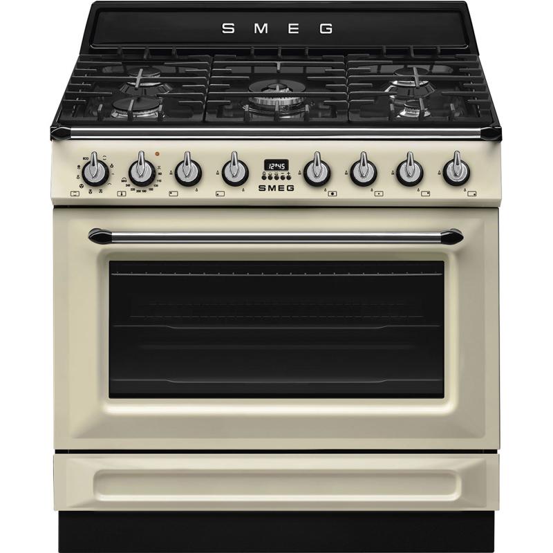 Gaskomfur Victoria Tr90gmp 90 Cm, Creme fra Smeg