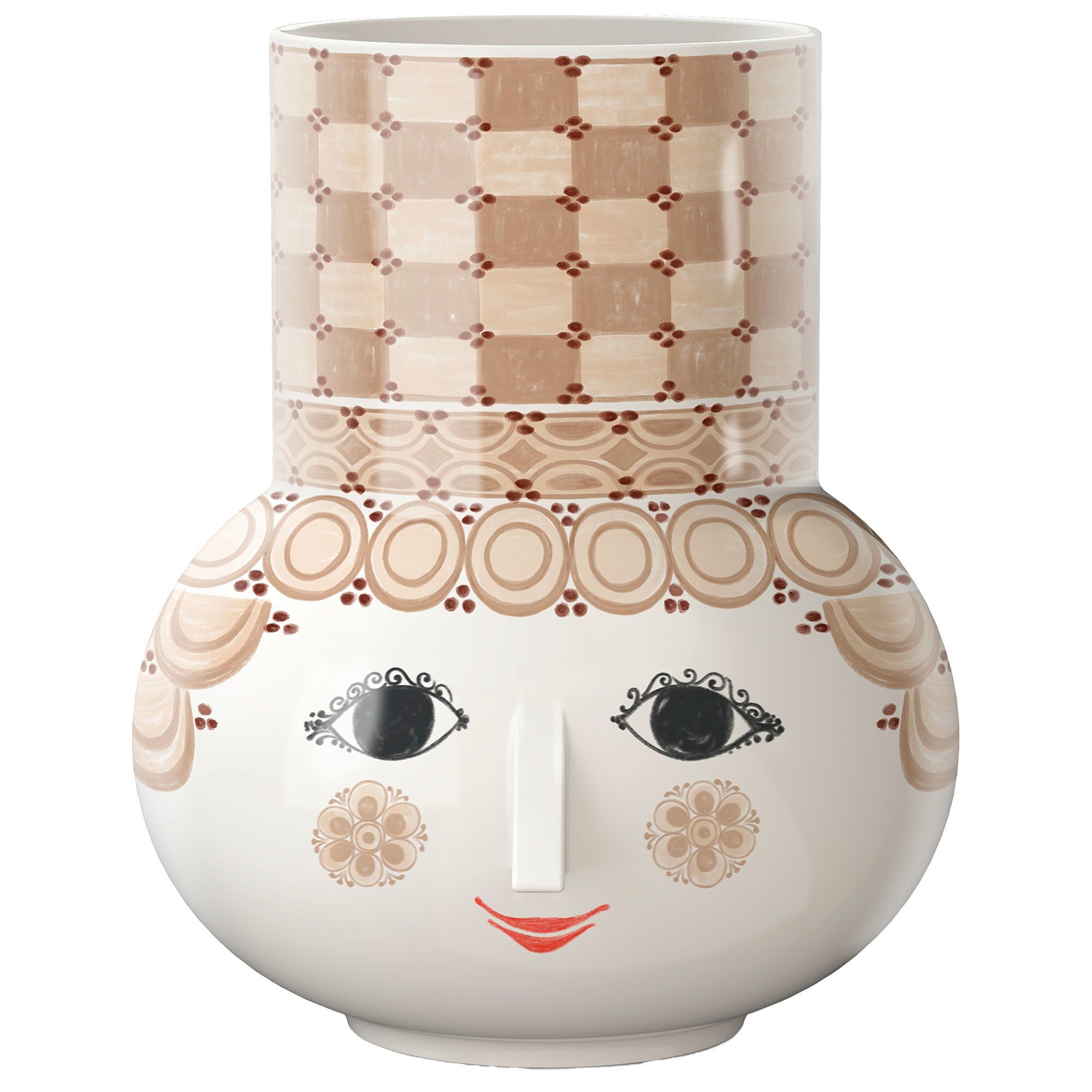 Olga Vase 35 Cm, Sand fra Bjørn Wiinblad