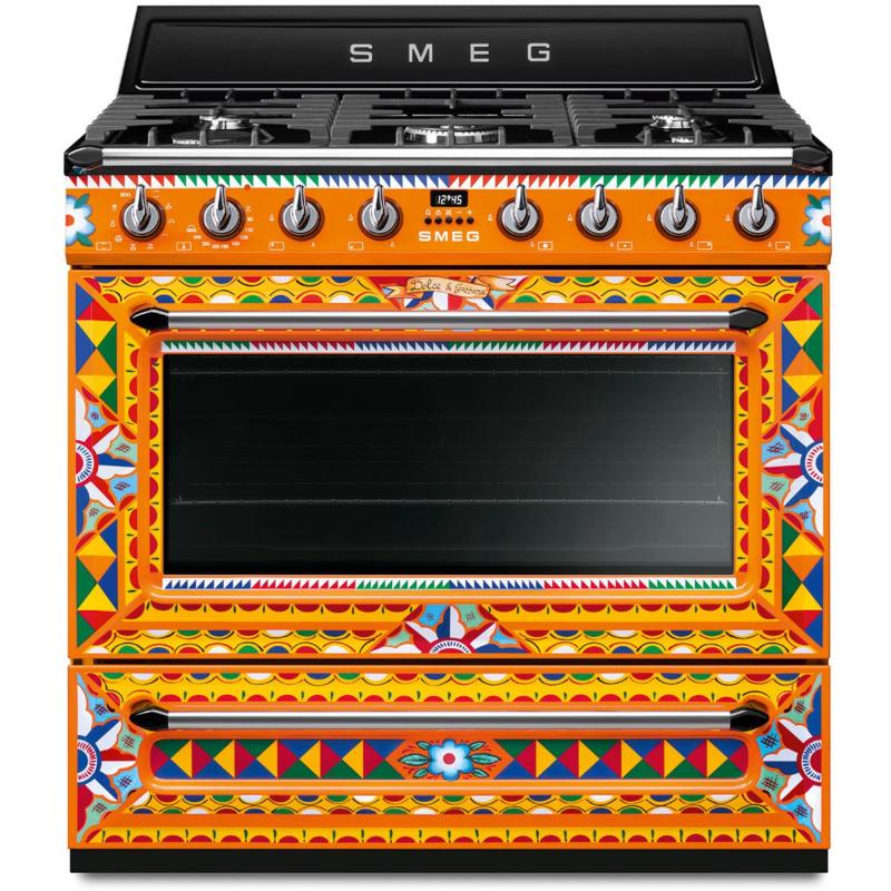Gaskomfur Dolce & Gabbana Divina Cucina Tr90dgc9 90 Cm fra Smeg