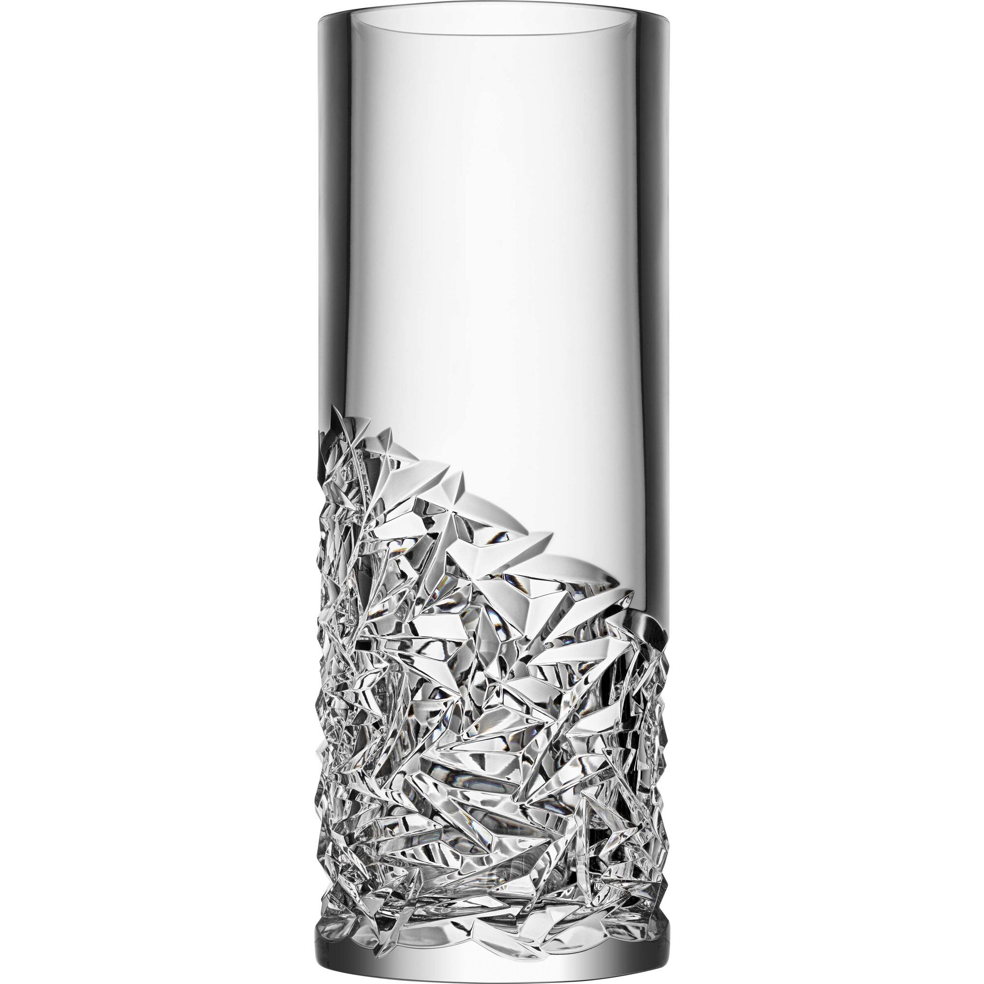 Carat Vase 37cm Low Cut fra Orrefors