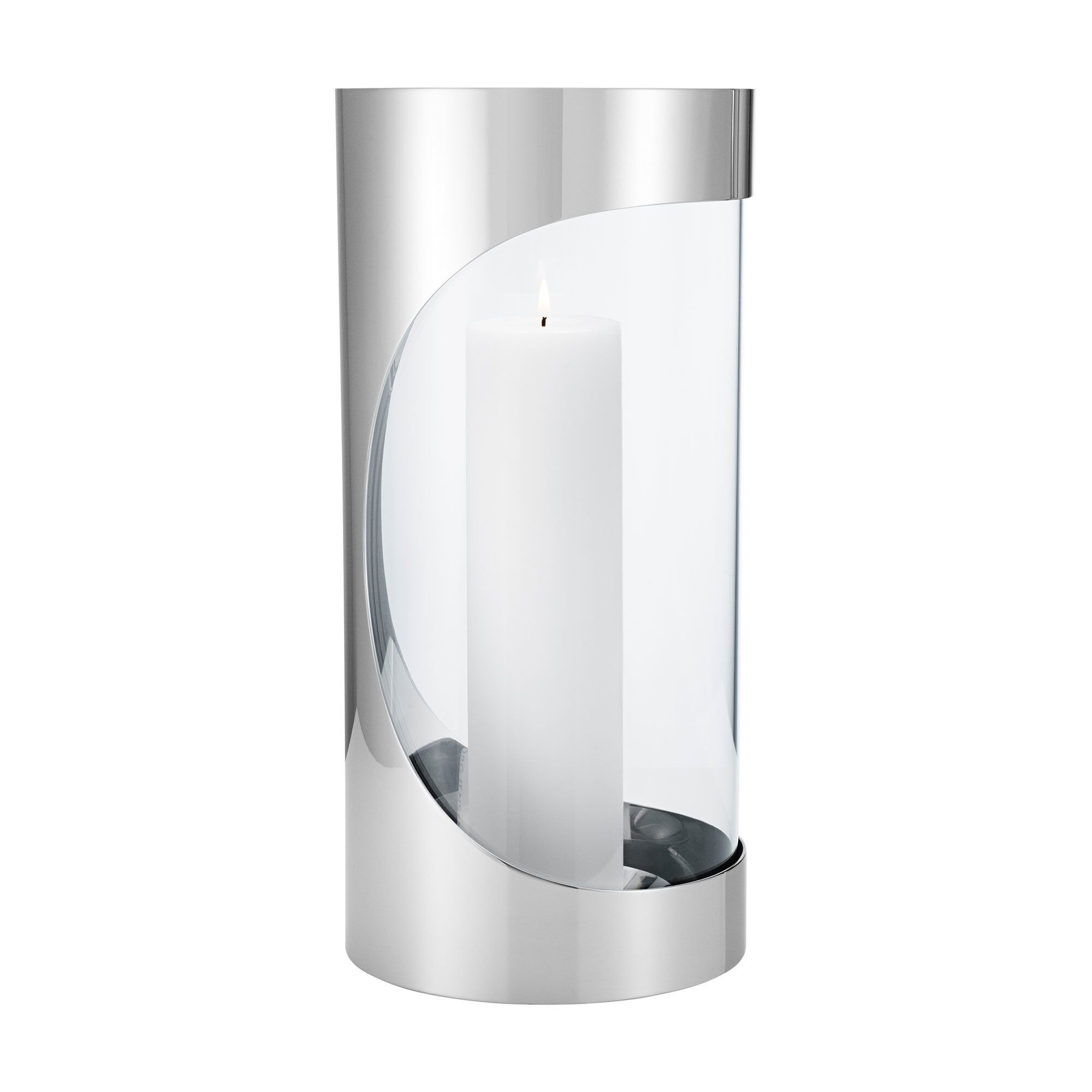 Chrome Contours Lysestage 33 Cm fra Georg Jensen