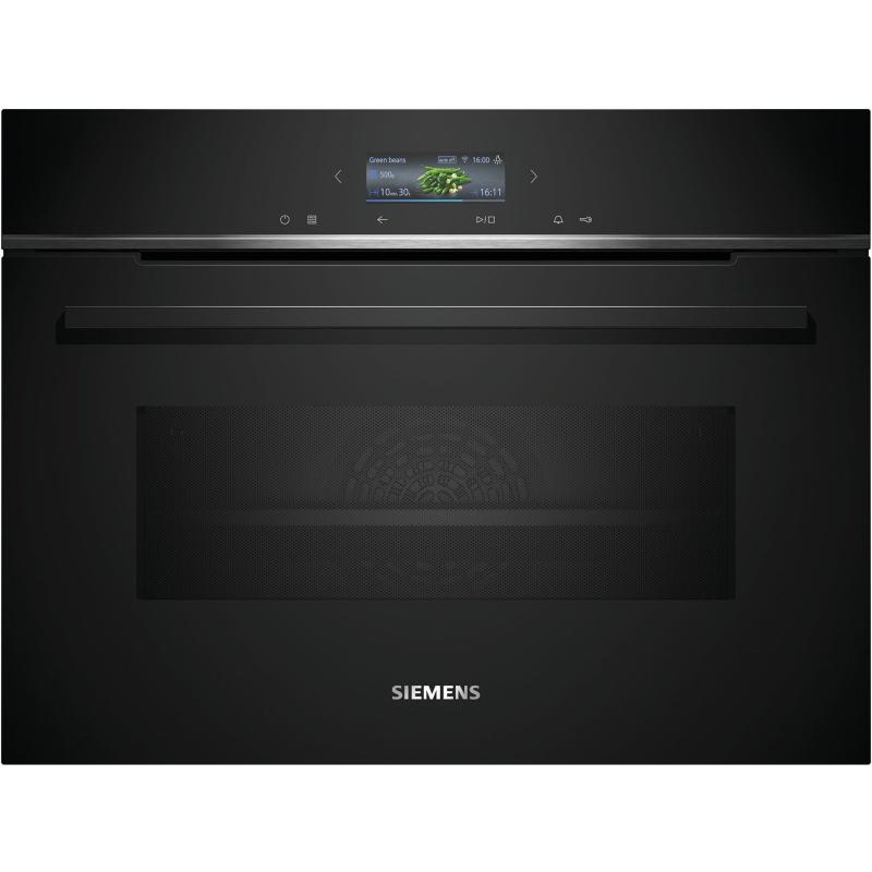 Cm724g1b1 Iq700 Kompakt Ovn Mikro, Sort fra Siemens