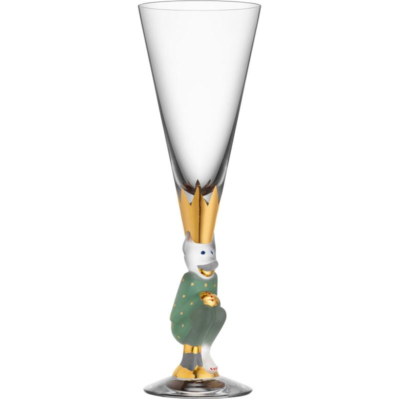 The Sparkling Devil Champagneglas 19 Cl, Forest Green fra Orrefors