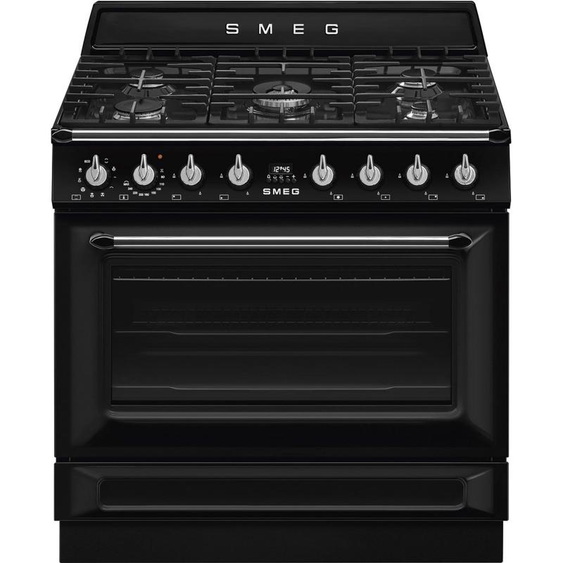 Gaskomfur Victoria Tr90gmbl 90 Cm, Sort fra Smeg