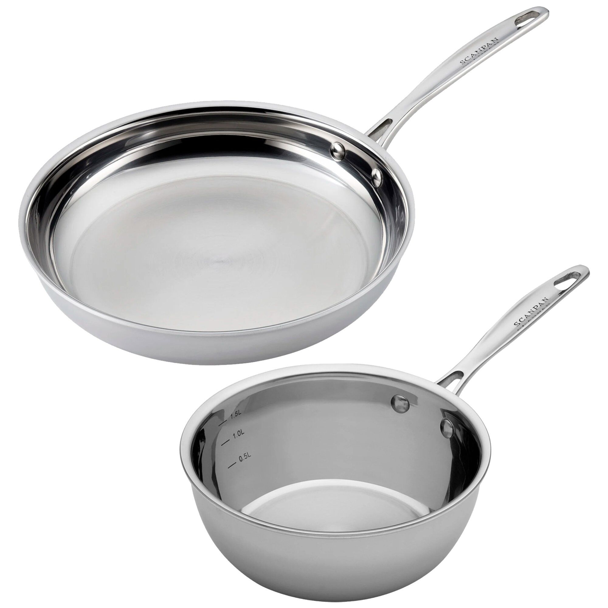 Fusion 5 Stegepande 28 Cm + Sauteuse 1,8 Liter fra Scanpan