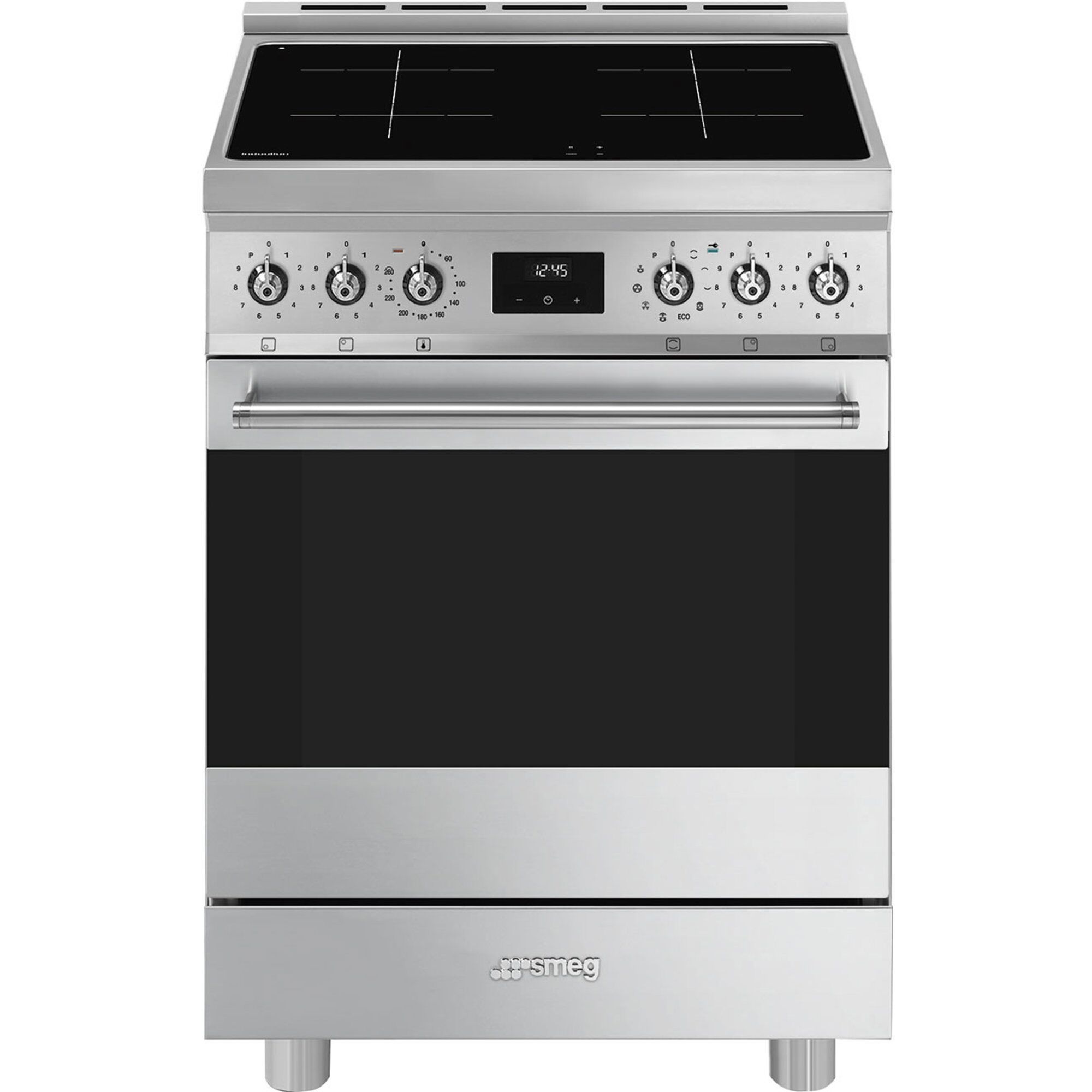 C6ipxm2 Komfur Induktion 60 Cm, Rustfrit Stål fra Smeg