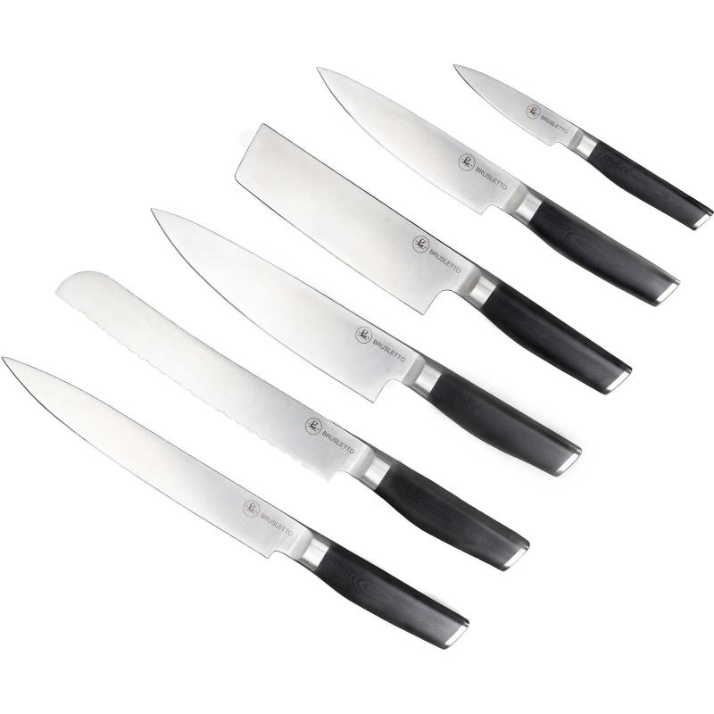Knivsæt, 6 Dele fra Brusletto