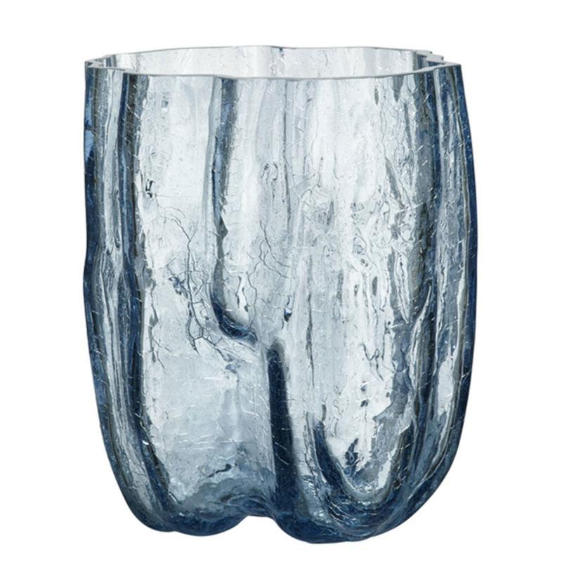 Crackle Vase 270 Mm, Circular Glass fra Kosta Boda