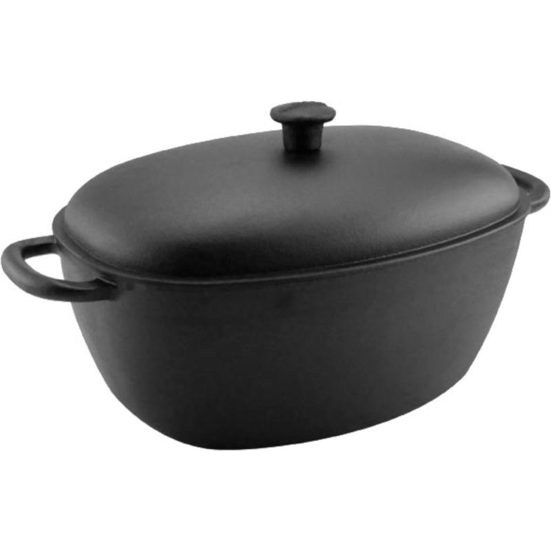 Støbejernsgryde Med Låg 6 Liter, Oval fra Carl Victor