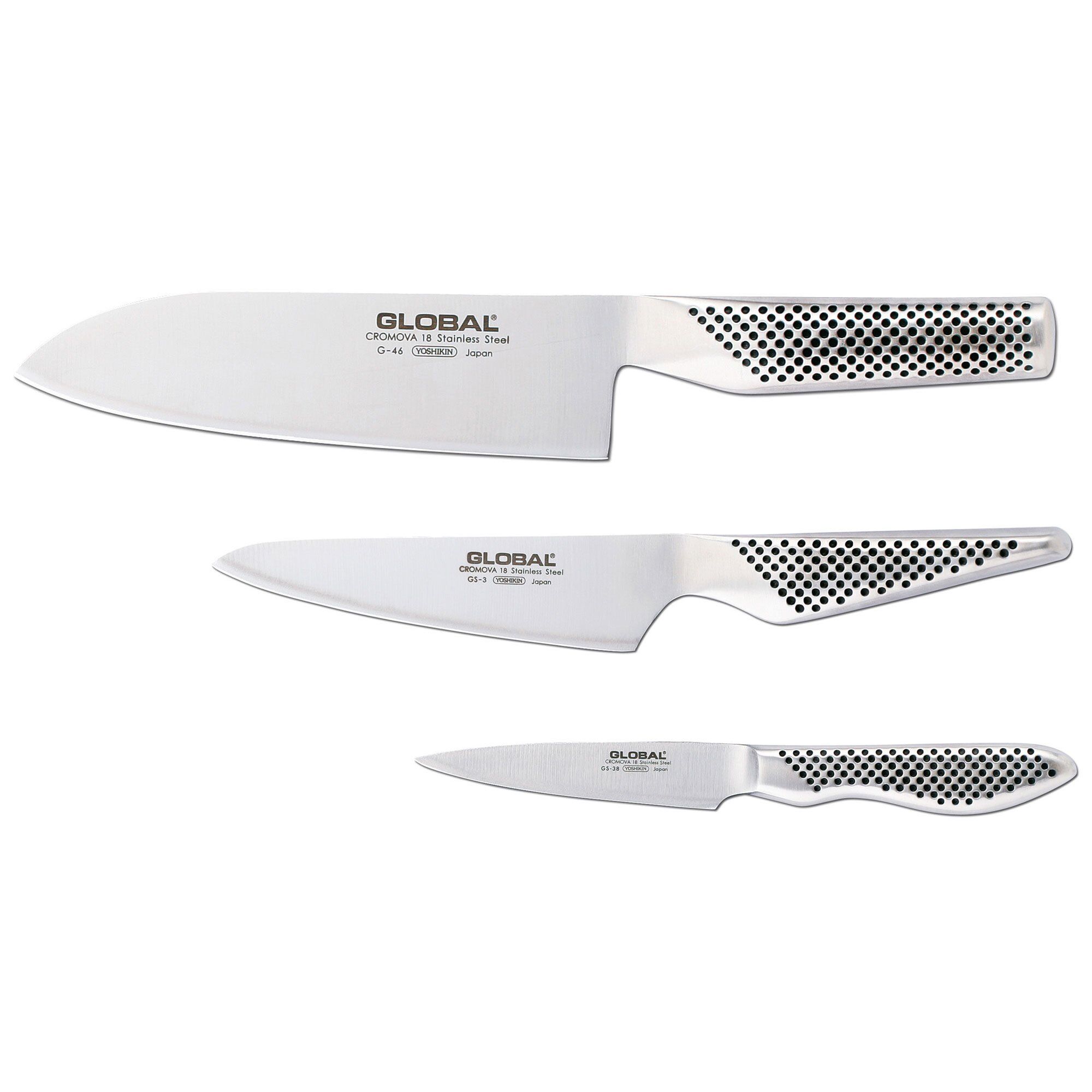 3 Delt Knivsæt (g 46, Gs 3, Gs 38) fra Global