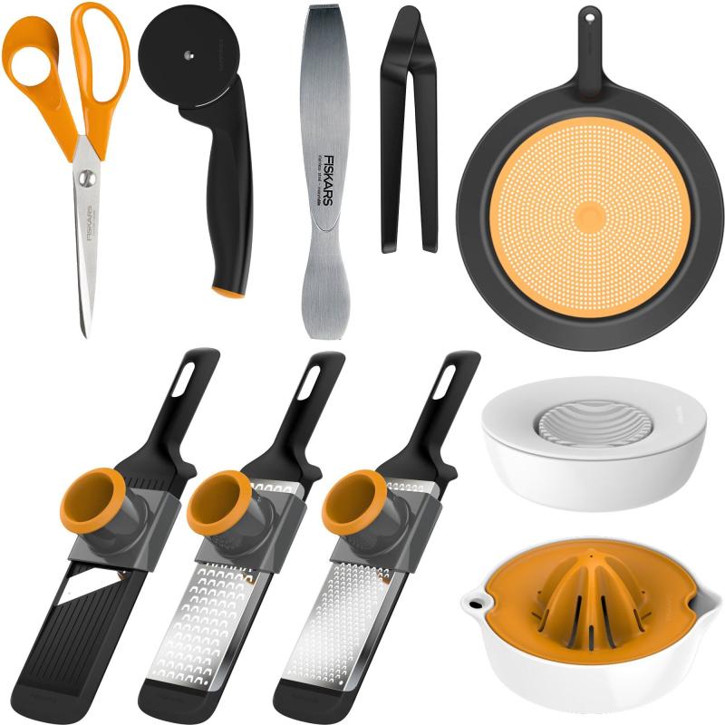 Køkkenredskabssæt, 10 Dele fra Fiskars