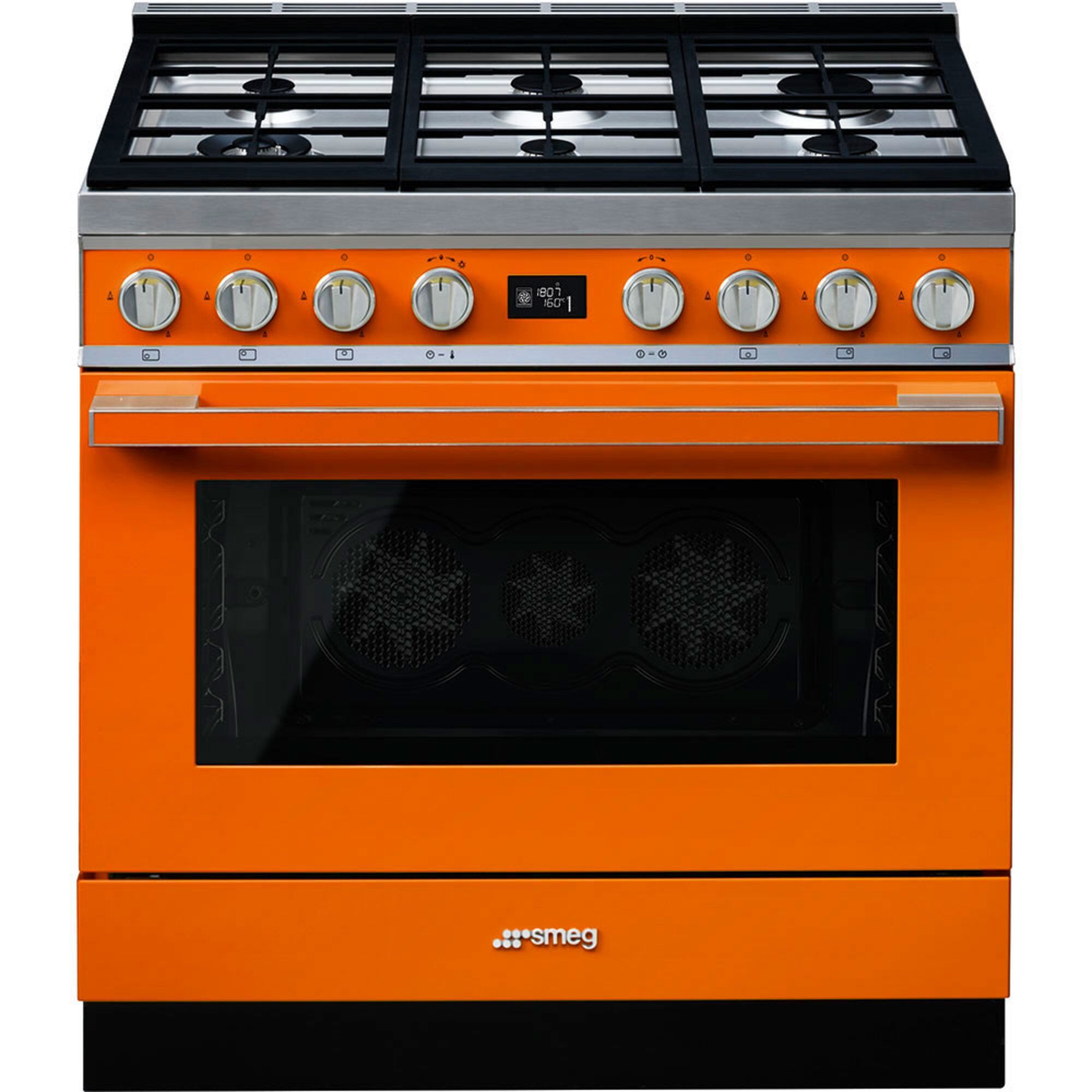 Cpf9gpor Portofino Gaskomfur, Orange fra Smeg