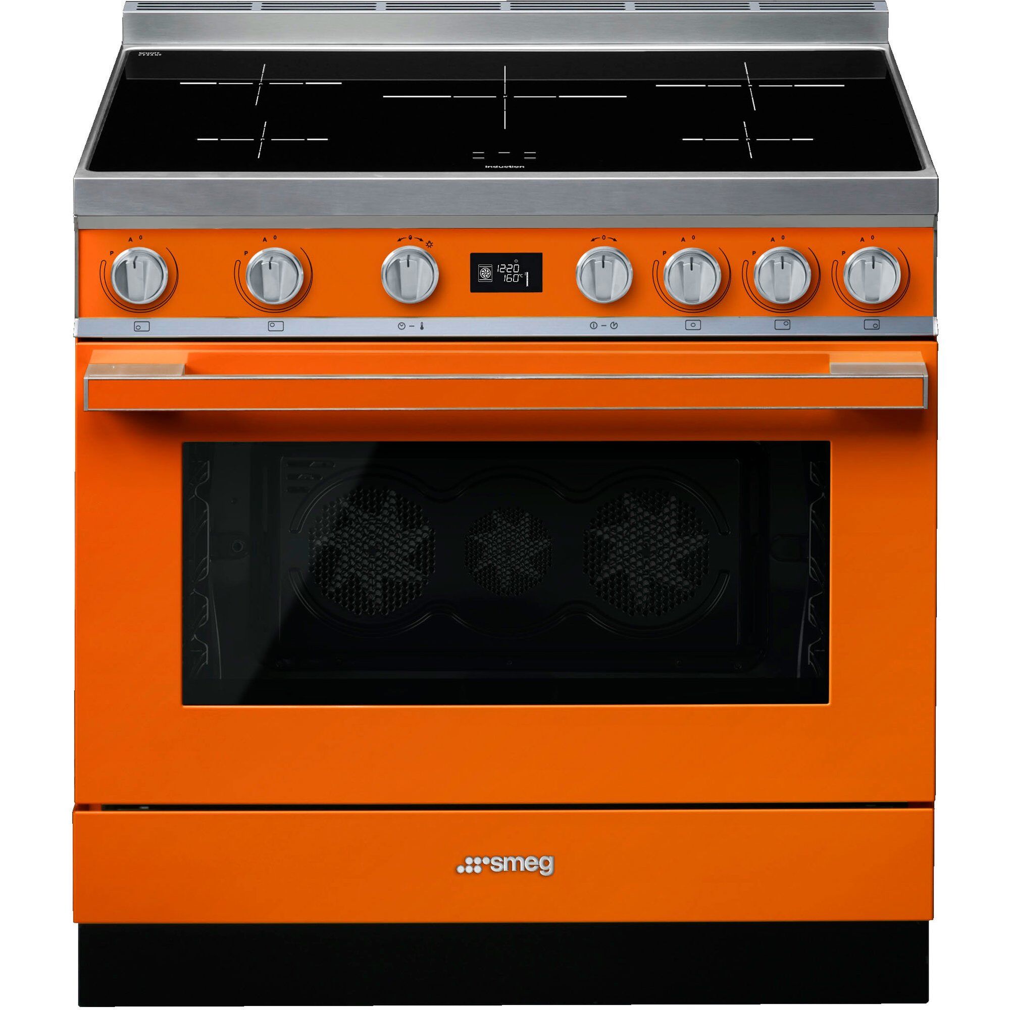 Cpf9ipor Portofino Induktionskomfur, Orange fra Smeg