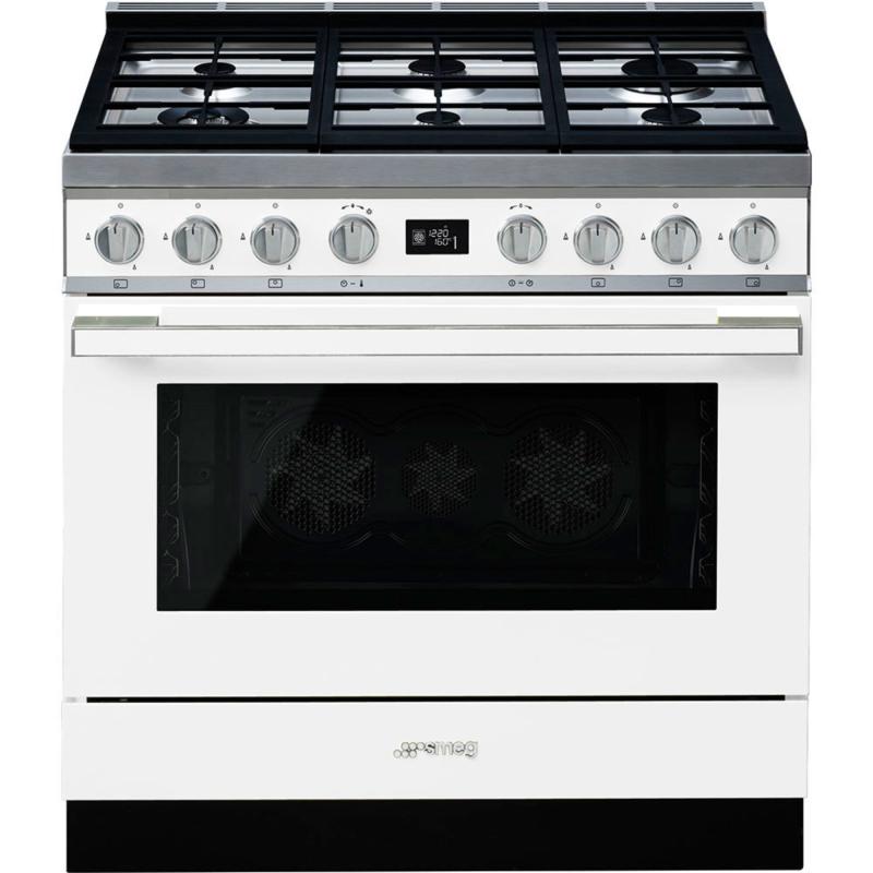 Cpf9gpwh Portofino Gaskomfur, Hvid fra Smeg